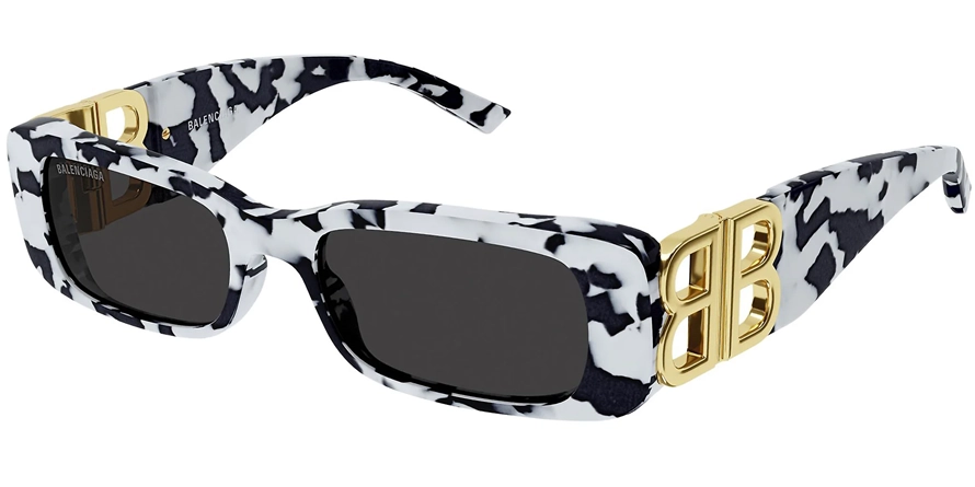 משקפי שמש בלנסיאגה יוניסקס BB0096S זהב, חום, לבן, מנומר, שחור מרובעות