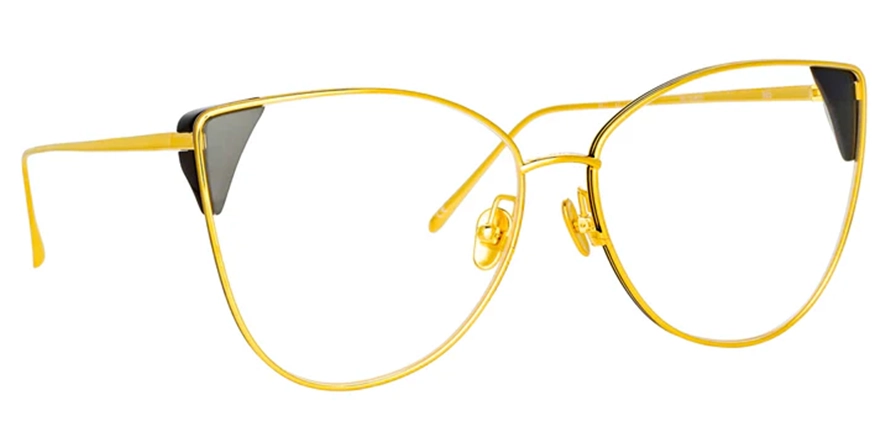 משקפי ראיה לינדה פארו יוניסקס Ida 6952 LFL/1028 זהב, מבריק, שחור חתולי, עגולות