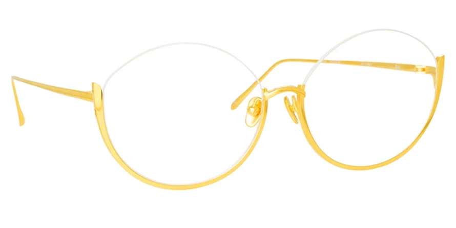 משקפי ראיה לינדה פארו יוניסקס Rae 6957 LFL/1144 זהב עגולות