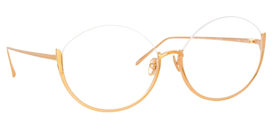 משקפי ראיה לינדה פארו יוניסקס Rae 6957 LFL/1144 זהב עגולות