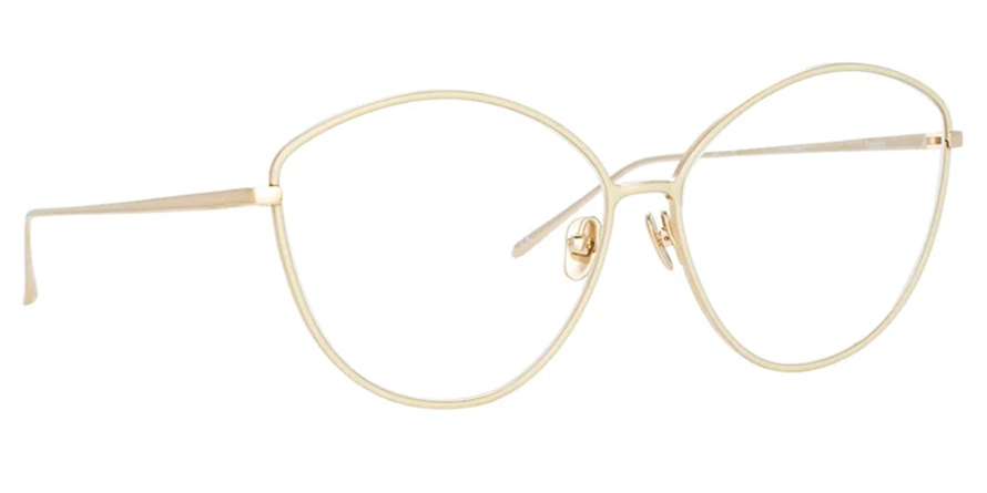 משקפי ראיה לינדה פארו יוניסקס Francis 6960 LFL/1149 זהב, קרם עגולות