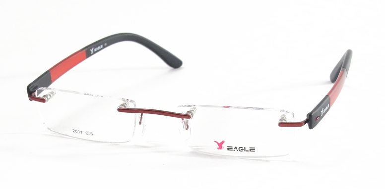 משקפי ראיה איגל יוניסקס 2011 אדום, שחור מרובעות