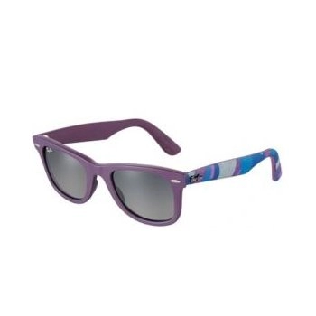 משקפי שמש רייבן יוניסקס WAYFARER RB 2140 סגול, מט מלבניות