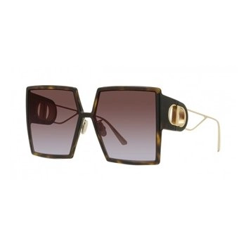 משקפי שמש כריסטיאן דיור יוניסקס 30MONTAIGNE 2U זהב, מבריק, מנומר מרובעות