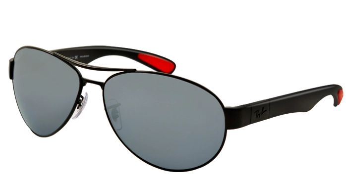 משקפי שמש רייבן יוניסקס RB 3509 שחור, מט אובאליות