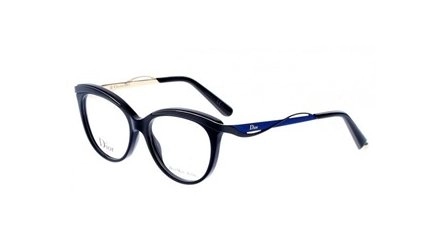 משקפי ראיה כריסטיאן דיור לנשים CD 3279 כחול, שחור חתולי, עגולות