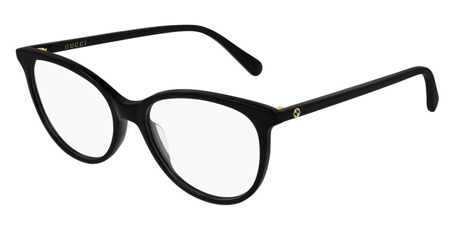 משקפי ראיה גוצ'י יוניסקס GG0550O שחור, מבריק עגולות