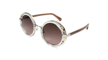 משקפי שמש ג'ימי צ'ו לנשים GEM/S כסף עגולות