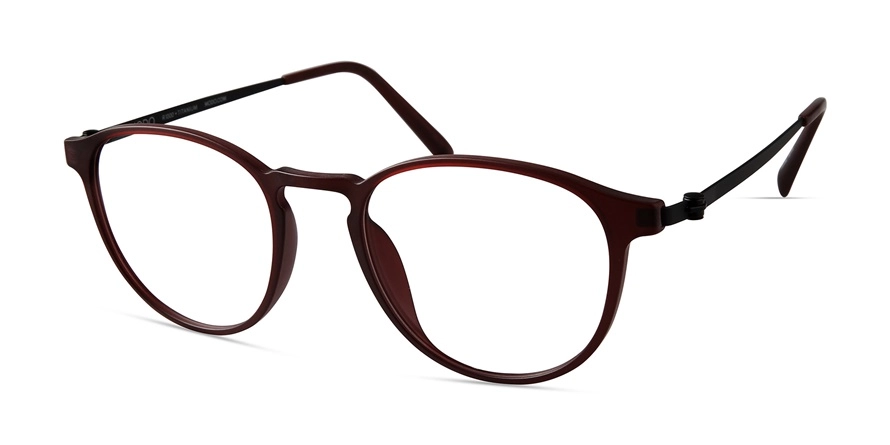 משקפי ראיה מודו יוניסקס 7013 בורדו, כהה, מט, שחור עגולות
