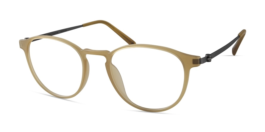 משקפי ראיה מודו יוניסקס 7013 כסף, מט, צהוב עגולות