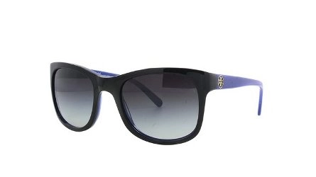 משקפי שמש טורי ברץ' לנשים TY 7052 שחור, כחול אובאליות, מרובעות
