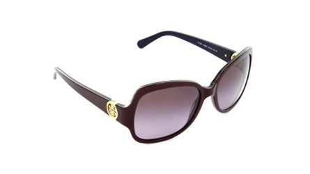 משקפי שמש טורי ברץ' לנשים TY 7059 בורדו אובאליות, מרובעות