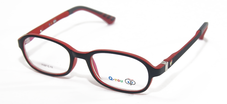 משקפי ילדים ראיה קיו יו יוניסקס 7107 שחור, סגול