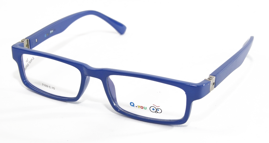 משקפי ילדים ראיה קיו יו יוניסקס 7109 כחול אובאליות, מרובעות