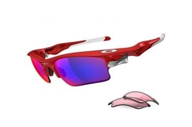 משקפי שמש אוקלי יוניסקס FAST JACKET XL OO9156 אדום אובאליות
