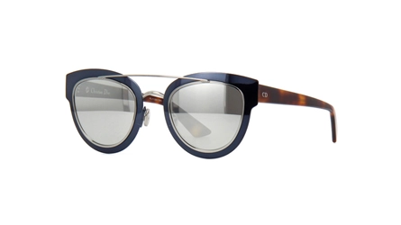 משקפי שמש כריסטיאן דיור יוניסקס DIOR CHROMIC כהה, כחול, מבריק עגולות