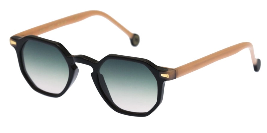 משקפי שמש קימי יוניסקס ALAIN כתום, מבריק, שחור משושה, עגולות