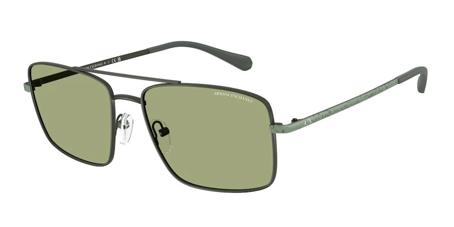 משקפי שמש ארמני אקסצ'יינג לגברים AX2054S ירוק טייסים