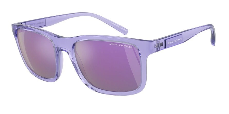 משקפי שמש ארמני אקסצ'יינג לגברים AX4145S לילך מלבניות
