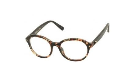 משקפי ראיה כריסטיאן דיור לנשים CD 3266 אדום, מנומר, שחור עגולות