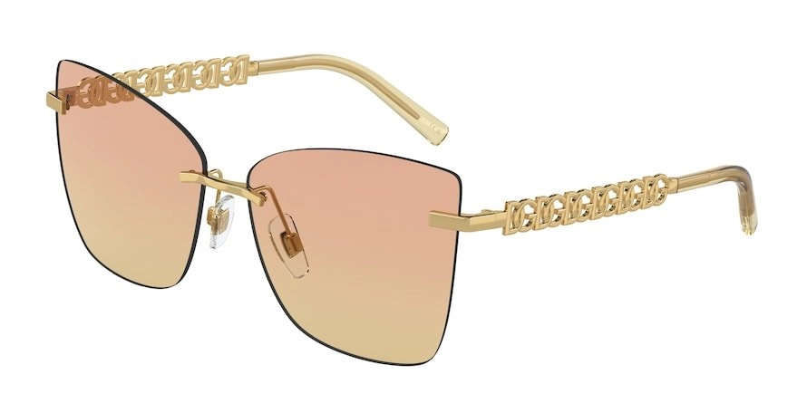 משקפי שמש דולצ'ה גבנה לנשים DG 2289 זהב פרפר