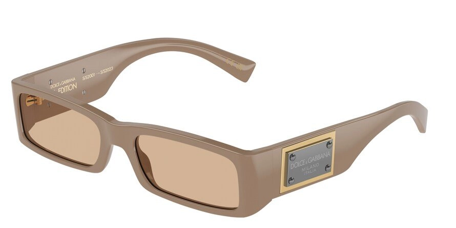 משקפי שמש דולצ'ה גבנה לגברים DG 4444 חום מלבניות