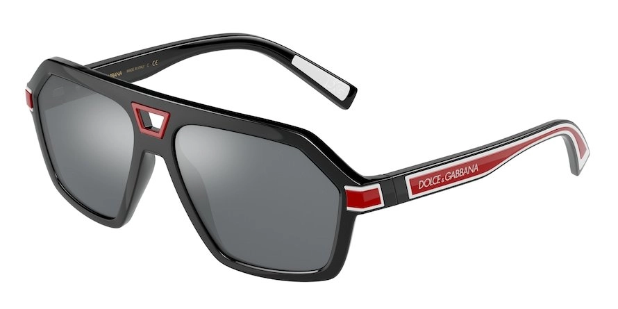 משקפי שמש דולצ'ה גבנה לגברים DG 6176 שחור טייסים