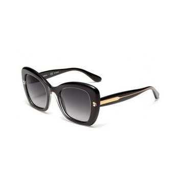 משקפי שמש דולצ'ה גבנה לנשים DG 4205 שחור, זהב מרובעות, oversized - אוברסייז