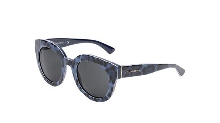 משקפי שמש דולצ'ה גבנה לנשים DG 4235 מנומר, כחול עגולות