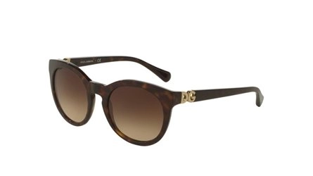 משקפי שמש דולצ'ה גבנה לנשים DG 4279 מנומר, כהה חתולי, עגולות