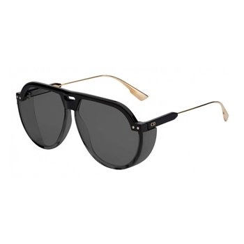 משקפי שמש כריסטיאן דיור יוניסקס DIOR CLUB3 זהב, מבריק, שחור עגולות