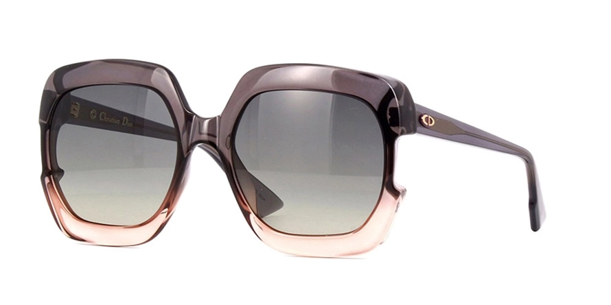 משקפי שמש כריסטיאן דיור יוניסקס DIOR GAIA חום, סגול, שקוף מרובעות