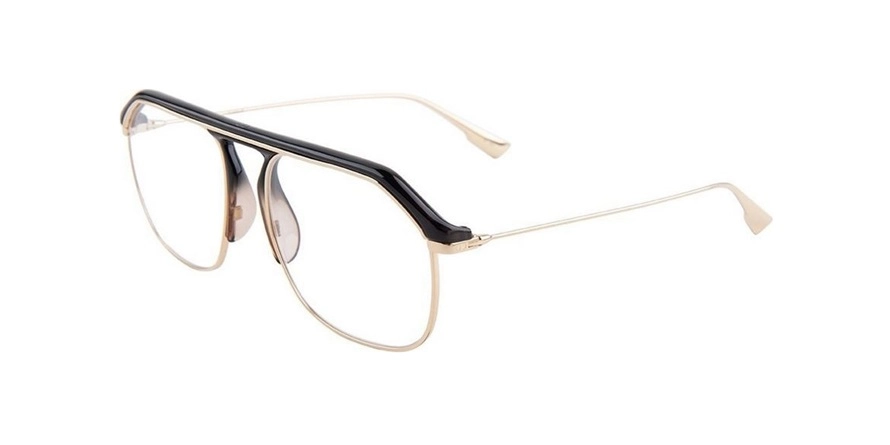 משקפי ראיה כריסטיאן דיור יוניסקס Dior Stellairev זהב, שחור מרובעות