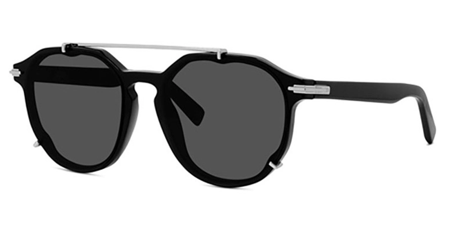 משקפי שמש כריסטיאן דיור יוניסקס DM40010I DIORBLACKSUIT RI כסף, מבריק, שחור עגולות