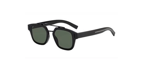 משקפי שמש כריסטיאן דיור יוניסקס DIORFRACTION1 מבריק, שחור מרובעות