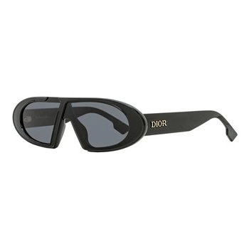 משקפי שמש כריסטיאן דיור יוניסקס DiorOblique מבריק, שחור מרובעות