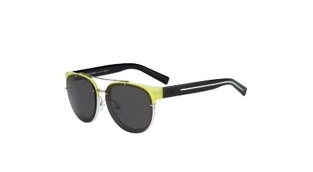 משקפי שמש כריסטיאן דיור יוניסקס BLACKTIE BLACKTIE 143S מט, צהוב, שחור עגולות