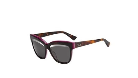 משקפי שמש כריסטיאן דיור לנשים Graphic בורדו, מנומר מרובעות