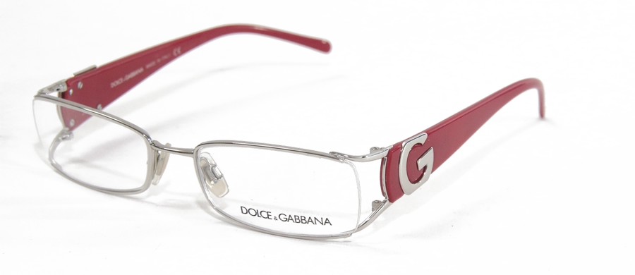 משקפי ראיה דולצ'ה גבנה לנשים DG 1141 אדום, כסף מלבניות