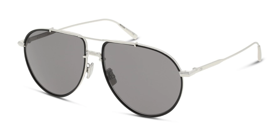 משקפי שמש כריסטיאן דיור יוניסקס DM40011U DIORBLACKSUIT AU כסף, שחור עגולות