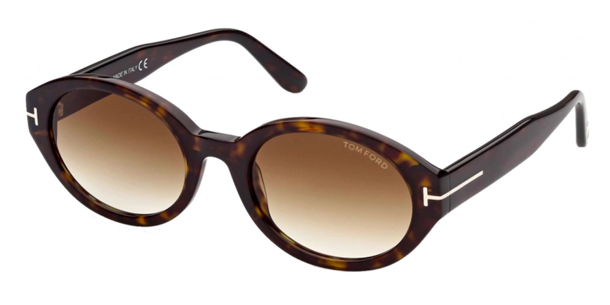 משקפי שמש טום פורד יוניסקס Genevieve-02 FT0916 חום עגולות