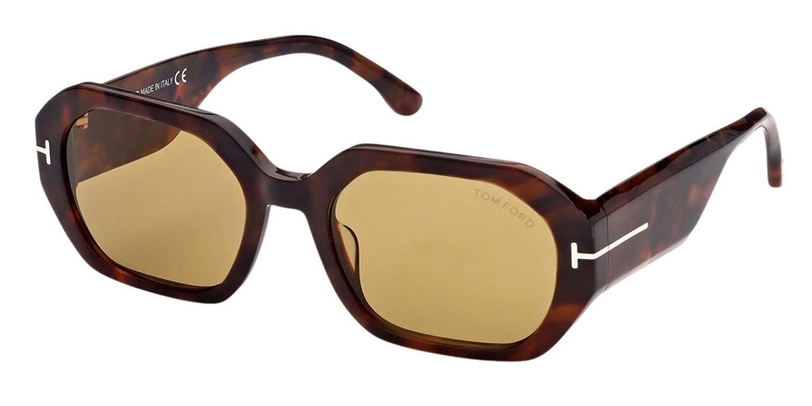 משקפי שמש טום פורד יוניסקס Veronique-02 FT0917 חום מרובעות