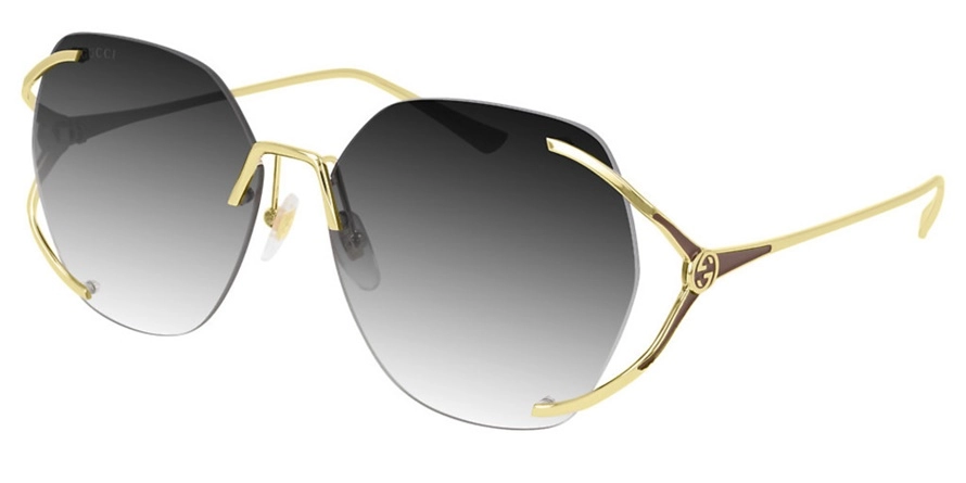 משקפי ראיה גוצ'י יוניסקס GG0651S זהב מרובעות