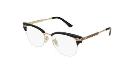 משקפי ראיה גוצ'י לנשים GG0201O שחור עגולות