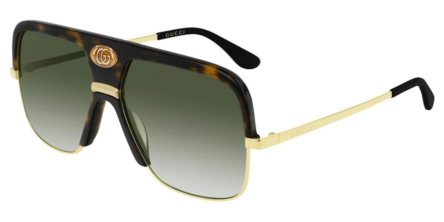 משקפי שמש גוצ'י יוניסקס GG0478S חום, מנומר מרובעות