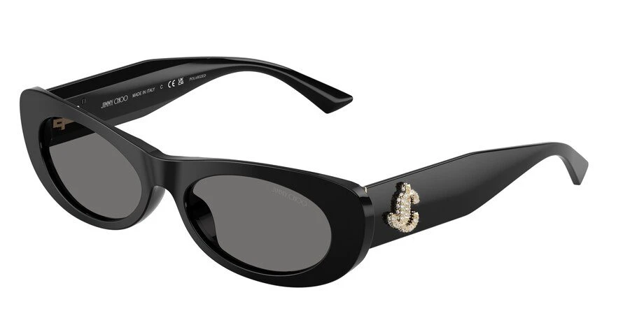 משקפי שמש ג'ימי צ'ו לנשים JC5038BU שחור אובאליות