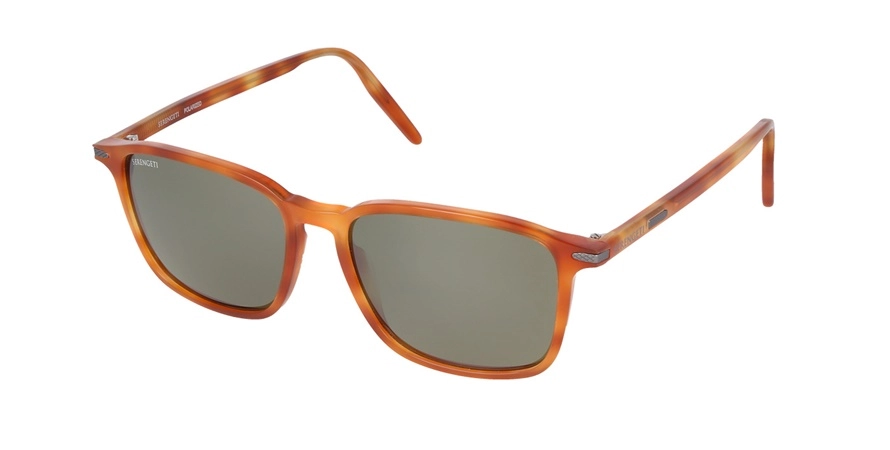 משקפי שמש סרנגטי יוניסקס LENWOOD בהיר, כתום, מנומר מלבניות