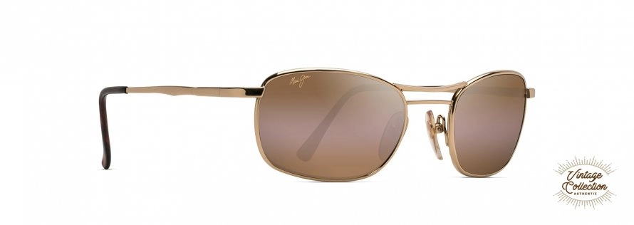 משקפי שמש מאווי ג'ים יוניסקס Sextant 152 זהב מלבניות