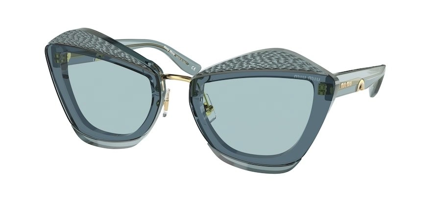 משקפי שמש מיו מיו לנשים SMU 01X כחול פרפר