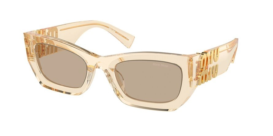 משקפי שמש מיו מיו לנשים SMU 09W חום מלבניות